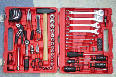 Werkzeugkoffer komplett Set 63 teilig